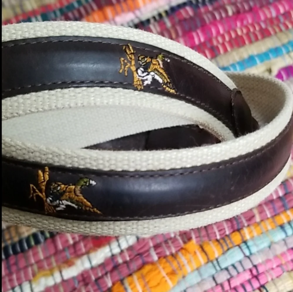 VTG Columbia Mens Fishing Hunting Leather Belt